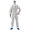 Work Uniform Wear Coveralls SMS Coverall White Disposable