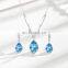 Hot movie Titanic Heart of Ocean blue heart love forever pendant Necklace for men gifts