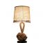 American Retro Cloth Art Hemp Rope Table Lamp Chinese Style Study Room Decoration LED Table Lights