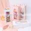 luxury single rose flower gift bag with transparent window flower gift paper card boxes for bouquets