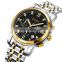 Luxury Skmei 1904 Men Wristwatch 3 Dials Design 6 Hands Stainless Steel Water Resistant Quartz Watch