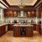 North American classic solid wood kitchen cabinet with quartz stone countertop
