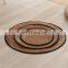 Customized Logo Smart Sleeping Scratcher Round Pet Felt Calming Bamboo Anti Stress Bed Cats