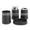 Best Selling Home Black White Bathroom Accessories 4-piece Plastic Bathroom Hardware Set Big Pump Design Soap Dispenser