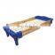 Hot Sell Preschool Durable Strong Stability Kindergarten Baby Cartoon Plastic Wooden Children Bed for Child