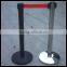 crowd control stanchion/retractable belt barrier stand/metal queue post