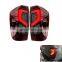Left+Right Tail Lamps Pair Red ABS Plastic LED Tail Lights Rear Brake Lamps for Frontier Navara NP300  2021
