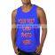 Top Quality Active Wear Scalloped Hem Custom Blank Cotton Racerback Singlets Fitness Gym Men Tank Top