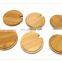 Wholesale Eco-friendly Ceramic Mug Bamboo Wooden Lid Carbonized Bamboo Lid with Spoon Hole