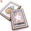 Factory Price MDF Classical Practical Wooden Pattern Photo Frame Tabletop Photo Frame for Home Decoration