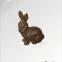 Wholesale Cast iron Decor Bunny Rabbit Garden Sculpture Figure Ornament Outdoor