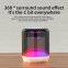 Tragbarer Mini-Drahtlos-Bluetooth-Lautsprecher mit USB-Stereo-Sound, Musikbox mit transparentem RGB-Licht, Bluetooth-Lautsprecher