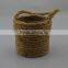 2015 new designs hanging hemp rope Wrapped glass candle holders glassware for candles