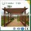 Top quality outdoor garden wpc pergola