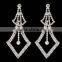 Fashion New Style Rhinestone Women Silver Crystal Stud Earrings