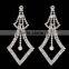 Fashion New Style Rhinestone Women Silver Crystal Stud Earrings