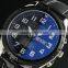 New Classic Swiss Design Mens Man Black Face Army Military Leather Sport Watch