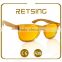 Laser logo wooden sunglasses bamboo sunglasses wholesale