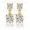 E1035 Wholesale Nickle Free Antiallergic White Real Gold Plated Earrings For Women New Fashion Jewelry