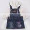 2016 kids Jeans for girl children denim dress Denim latest jeans tops