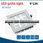 Fashionable energy saving showroom/office 9w down light led grille square, 9watts ceiling led grille lighting fixture