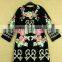 2015 Newest Popular Brand Name Plus Size XXXL Loose Long Sleeve Key Embroidery Women Vintage Dress For Winter And Autumn