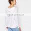 Sports 100% Cotton White Pullover Hoody Sweater