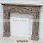 hand carving chic shabby and chic wooden fireplace