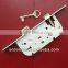French lock body toilet door lock passage lock