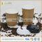 Coffee shop double wall PE coated paper coffee cups with lids