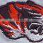 Small tiger head Iron on embroidery patch for sale