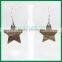 Wave Star Shape Metal Earrings