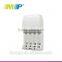 MP 914A fOR 4Bay/Slots AA/AAA ni-mh rechargeable nickel cadmium rechargeable batteries, each slot independent LED to recharge