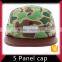 Small moq discount 5 panel hat with leather patch