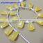 Yellow Aventurine Hand made 8*15 mm 65 cts Faceted Elongated Pyramid 6" Strand length 100% Natural gemstones