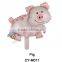 2016Lovely pig shaped helium balloons animal shape foil balloons mini size mylar balloons