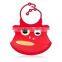 Silicone waterproof kid baby bib with pocket wholesales