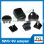 5v electronic multi plug adapter with usb and eu us au uk plug