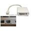 dp to Dvi Adapter Mini DisplayPort to DVI Mini Dispalyport Male Digital Audio/Video DVI/D Famale Digital Video 20cm White