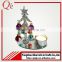 Fashion style glass christmas tree with candlestick