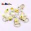 3/8" Metal D-Rings Golden Plated Dee Rings For Shoes Lace Buckle Picture Frame Hangers #FLQ072