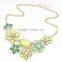 InStock Wholesale 2015 New Hot Sale Fashion Individuality Sweet Bohemia Style Flower Statement Necklace