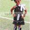 new coming long sleeve fall boutique tripple lace ruffle girl football outfits