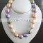 Fine costume jewelry-fresh water pearl beads necklace Customized hot sell large single pearl necklace