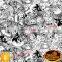 New Product Dazzle Graphic No.DGLGD027 Skull Hydrographics Water Transfer Printing Film Custom Hydrographic Film                        
                                                Quality Choice