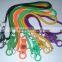 promotional spiral ropes palstic Casino lobster claw bungee cord lanyard