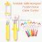 New Arrival 7 Colors Super Mini Wired Handheld Foldable Selfie Sticks Fashion Design Rainbow Series For iPhone 6 Plus Galaxy S6
