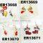 yiwu cute santa tree bell snowman stud jewelry crystal metal christmas earrings wholesale