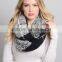 2016 Fashion Cashmere Feeling Mohair Checkered Infinity Scarf