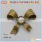 2016 New style decorative high quality custom bowknot metal for handbags